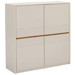 HIGHBOARD  in 117/120/40 cm  - Kaschmir/Eichefarben, Trend, Holzwerkstoff (117/120/40cm) - Xora