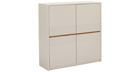 HIGHBOARD  in 117/120/40 cm  - Kaschmir/Eichefarben, Trend, Holzwerkstoff (117/120/40cm) - Xora