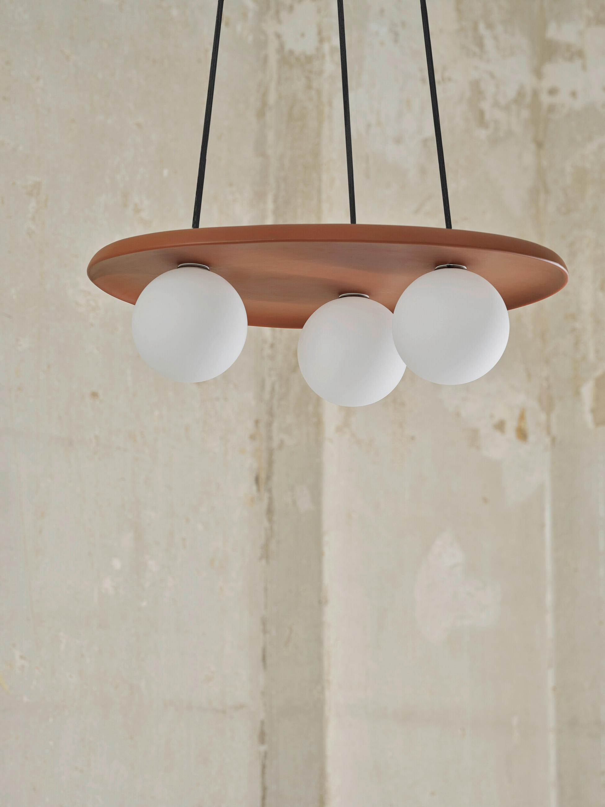 HÄNGELEUCHTE 50/38.5/150 cm  - Braun, Basics, Glas/Stein (50/38.5/150cm) - Osram