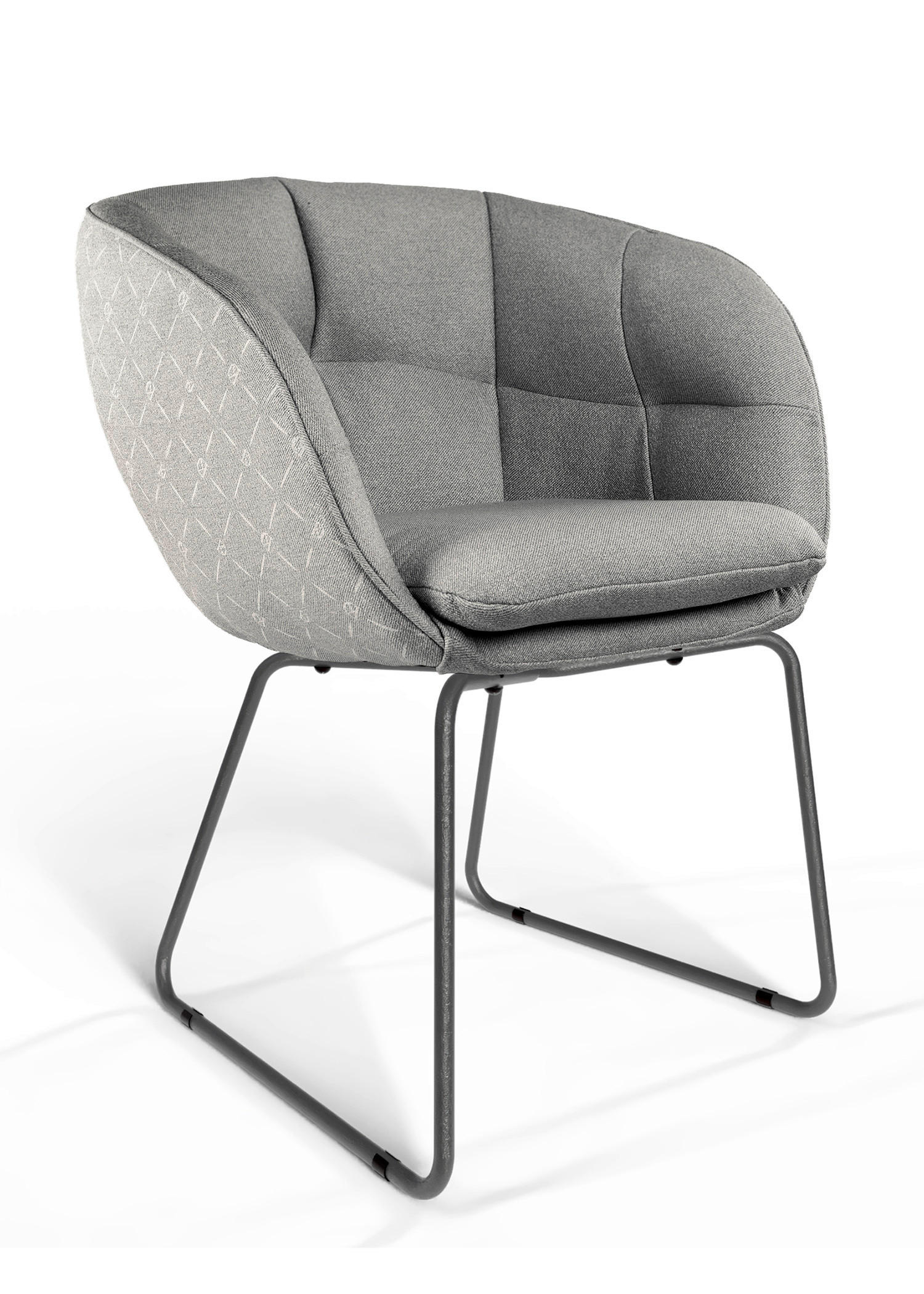 ARMLEHNSTUHL  Beinauswahl, Stoff-/Lederauswahl Jacquard   - Schwarz, Design, Textil/Metall (62/81/63cm) - Dieter Knoll