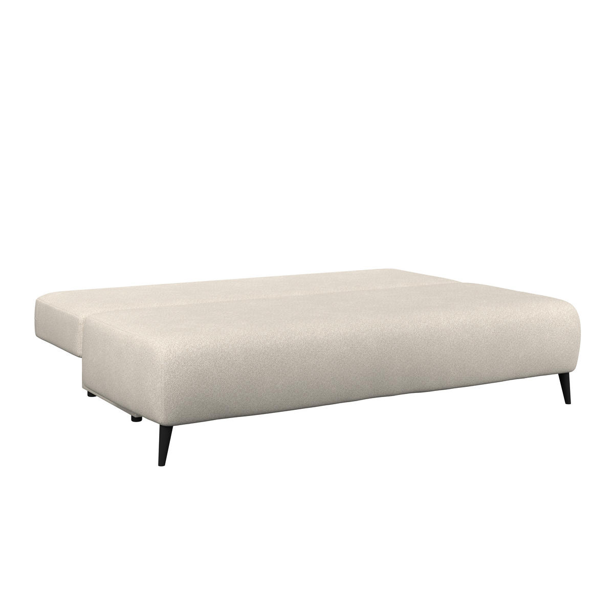 Canapea Extensibilă, lemn, plastic, textil, bej - bej, Trend, plastic/lemn (200/88/100cm) - Carryhome