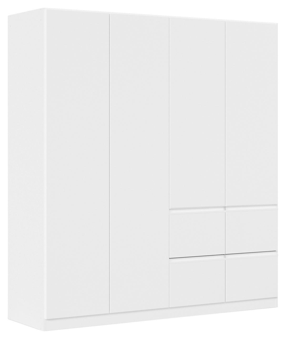 KLEIDERSCHRANK in Weiss  - Weiss, Trend, Holzwerkstoff/Kunststoff (181/197/54cm) - Xora
