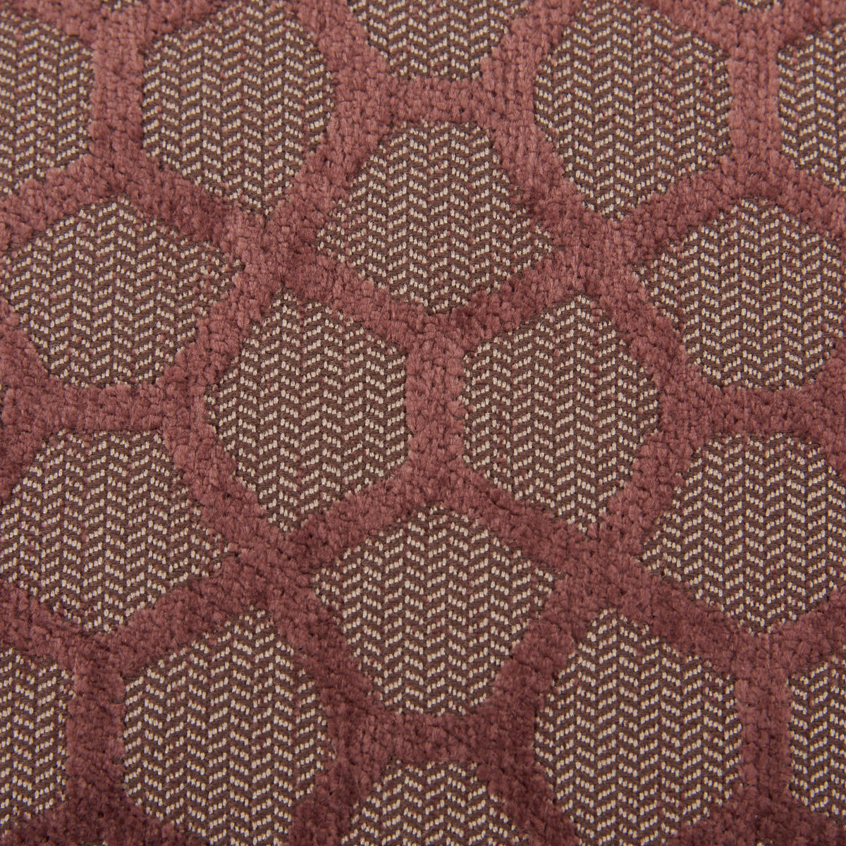 ZIERKISSEN  35/35 cm   - Aubergine, Design, Textil (35/35cm)