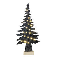 DEKOWEIHNACHTSBAUM  - Grau, LIFESTYLE, Holz/Textil (24/51/6cm) - X-Mas