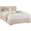 BOXBETT 90/200 cm  in Beige  - Chromfarben/Beige, KONVENTIONELL, Kunststoff/Textil (90/200cm) - Boxxx