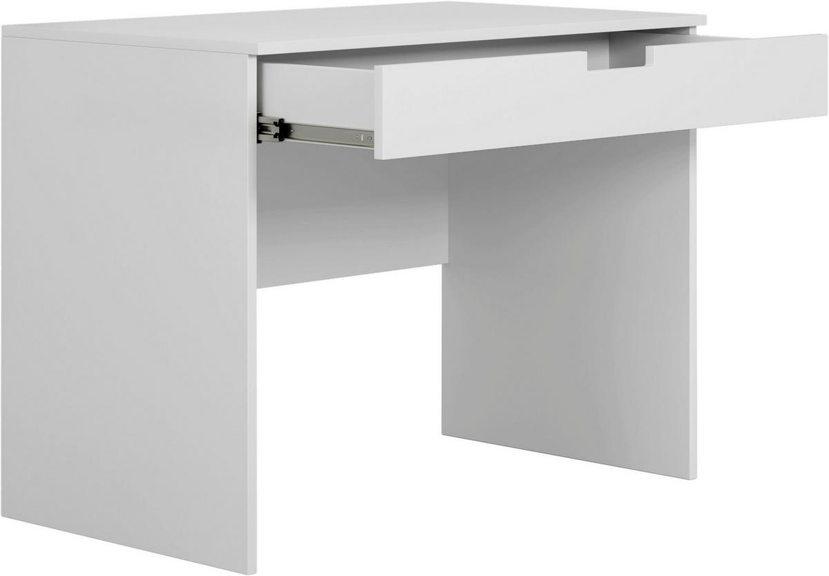 PÍSACÍ STÔL PRE MLÁDEŽ, biela, 100/60/75,5 cm - biela, Modern, kompozitné drevo (100/60/75,5cm) - MID.YOU