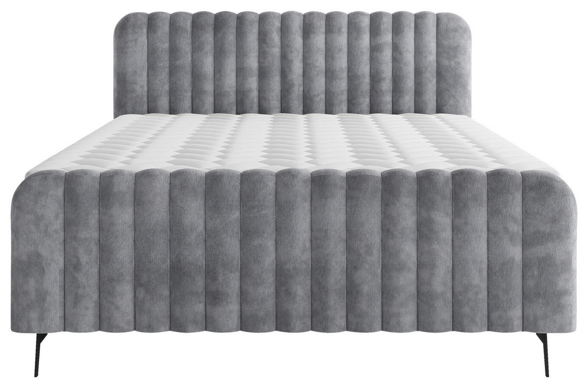BOXBETT 140/200 cm  in Grau  - Schwarz/Grau, MODERN, Holz/Holzwerkstoff (140/200cm) - MID.YOU