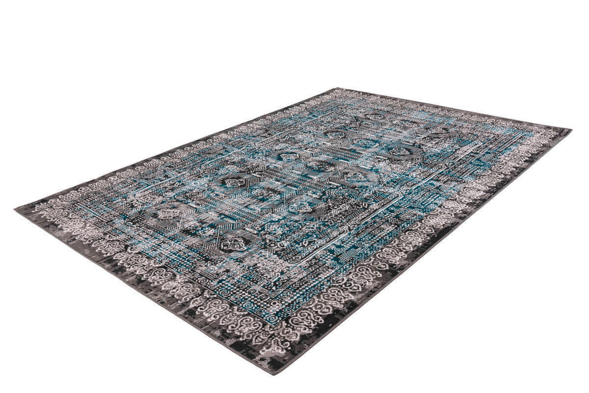 VINTAGE-TEPPICH 200/290 cm Ariya Blau  - Blau, Trend, Textil (200/290cm) - Kayoom