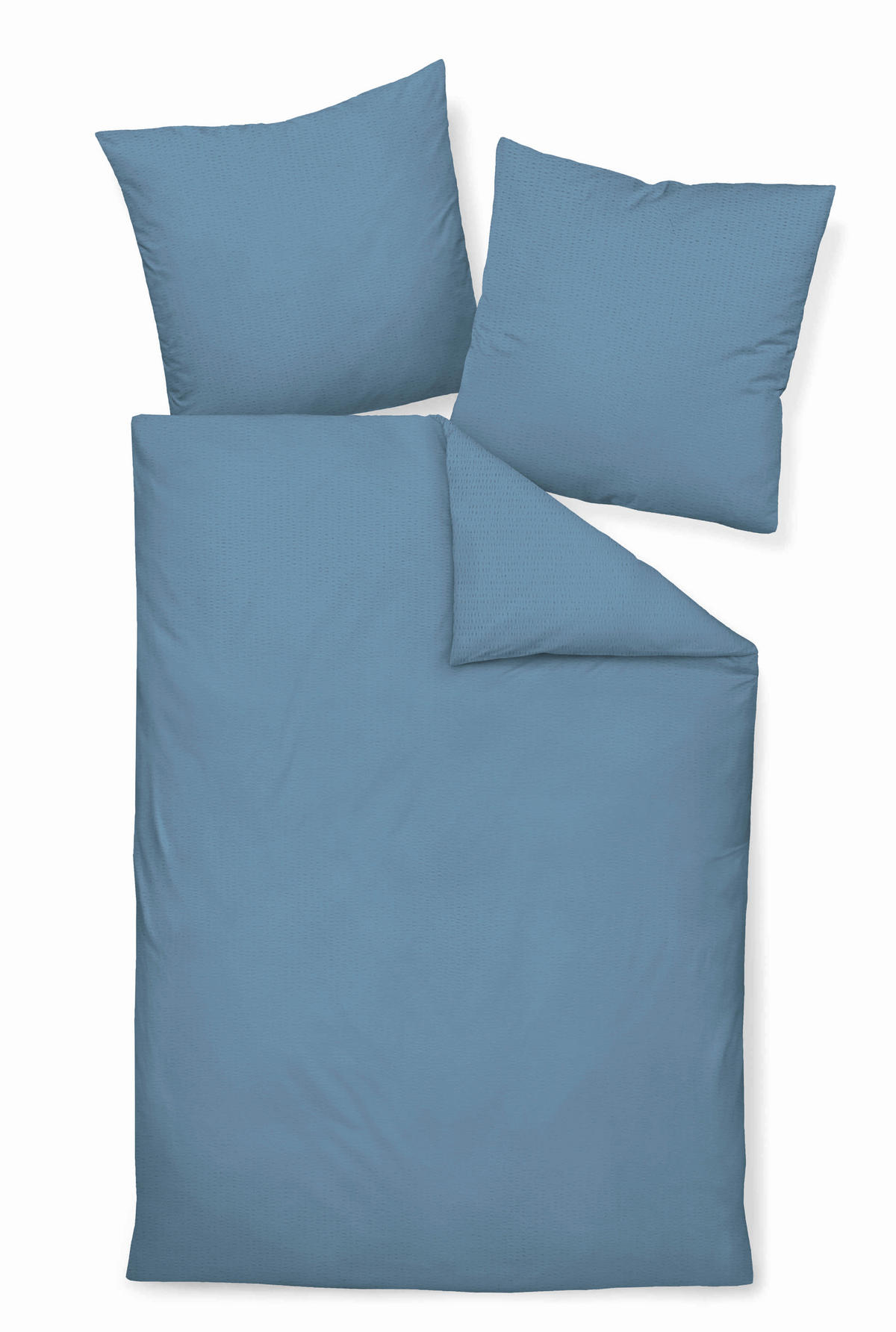 BETTWÄSCHE Seersucker 240/220 cm  - Blau, Basics, Textil (240/220cm) - Janine