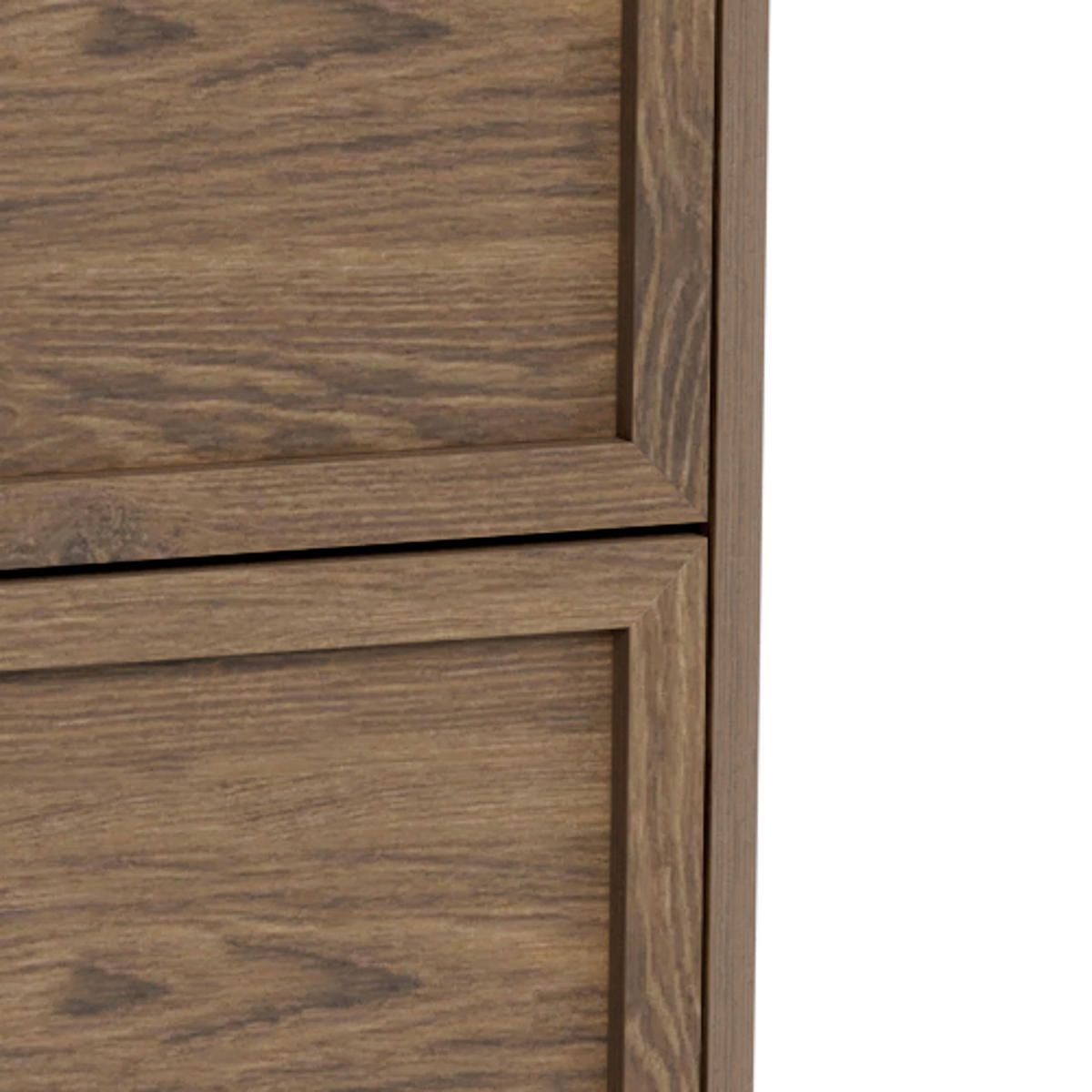 KOMMODE PALMDALE, 80/110/40 cm, 3 Schublade(n)  - Eiche dunkel/Schwarz, Design, Holzwerkstoff/Metall (80/110/40cm) - MID.YOU