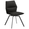 STUHL Anthrazit  - Anthrazit, Design, Textil/Metall (49/86/60cm) - Venjakob