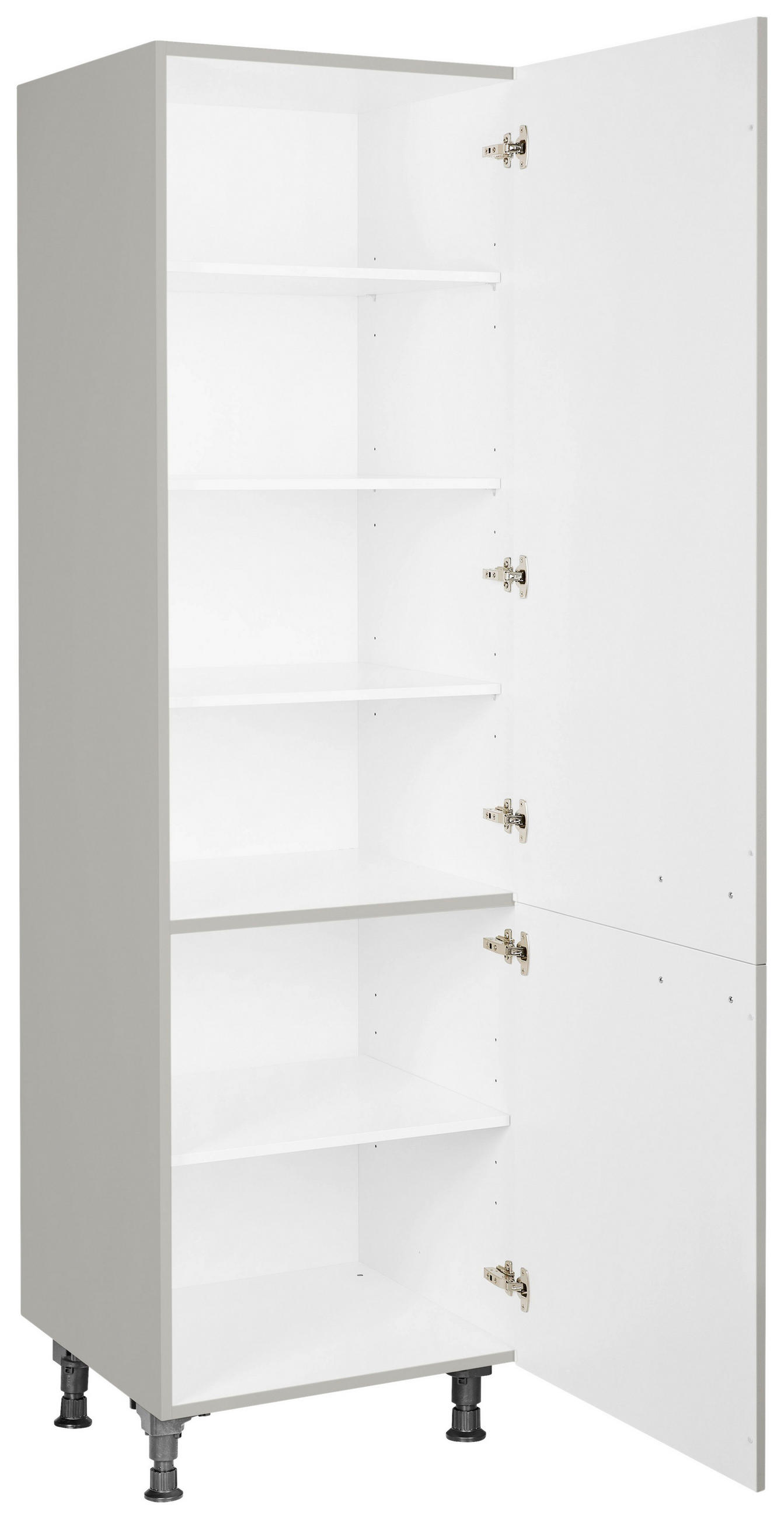 GESCHIRRSCHRANK 60/216,6/58 cm  in Grau  - Edelstahlfarben/Grau, MODERN, Holzwerkstoff/Metall (60/216,6/58cm) - Nobilia