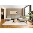 WOHNLANDSCHAFT Beige Chenille  - Beige/Schwarz, Design, Textil/Metall (190/352/243cm) - Dieter Knoll