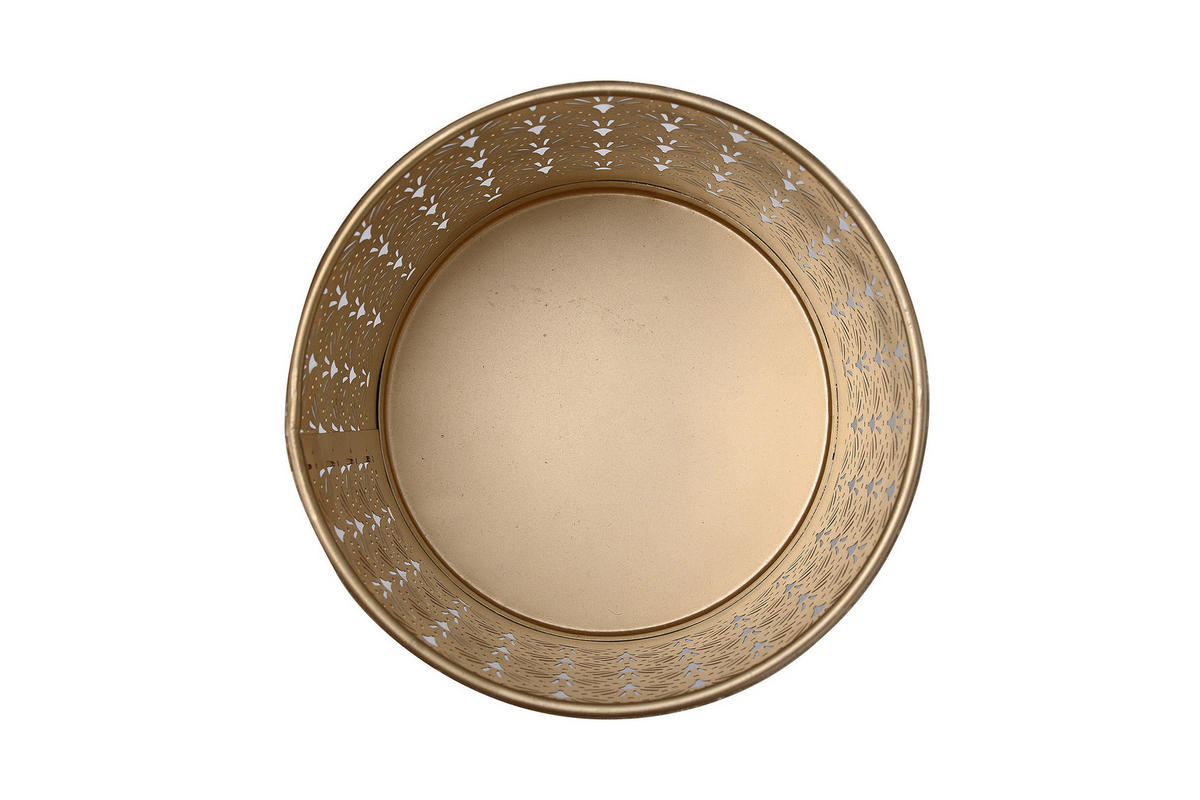 BODENVASE 60 cm  - Hellrosa/Goldfarben, Trend, Metall (20/60cm) - Kayoom
