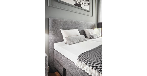 BOXSPRINGBETT 180/200 cm  in Grau  - Grau, KONVENTIONELL, Holz/Textil (180/200cm) - Dieter Knoll