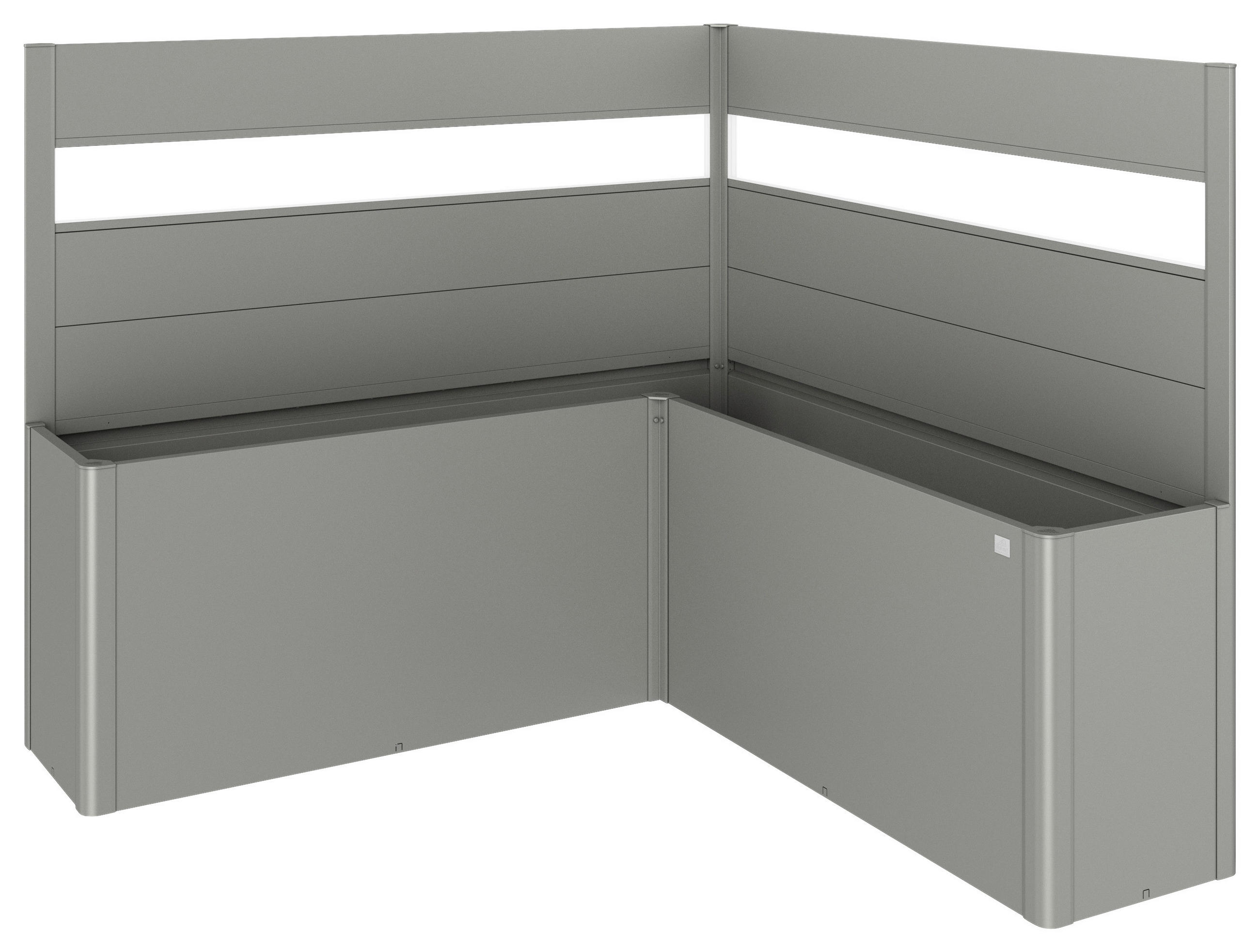 SICHTSCHUTZ ohne Hochbeet - Grau, Basics, Kunststoff/Metall (201/91/201cm) - Biohort