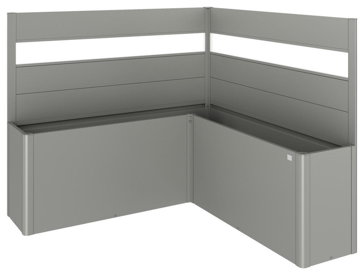 SICHTSCHUTZ ohne Hochbeet - Grau, Basics, Kunststoff/Metall (201/91/201cm) - Biohort