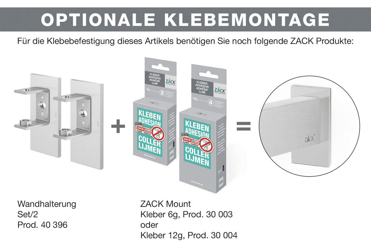 TOILETTENPAPIERHALTER - Edelstahlfarben, Basics, Metall (1,5/4,8/4,7cm) - Zack