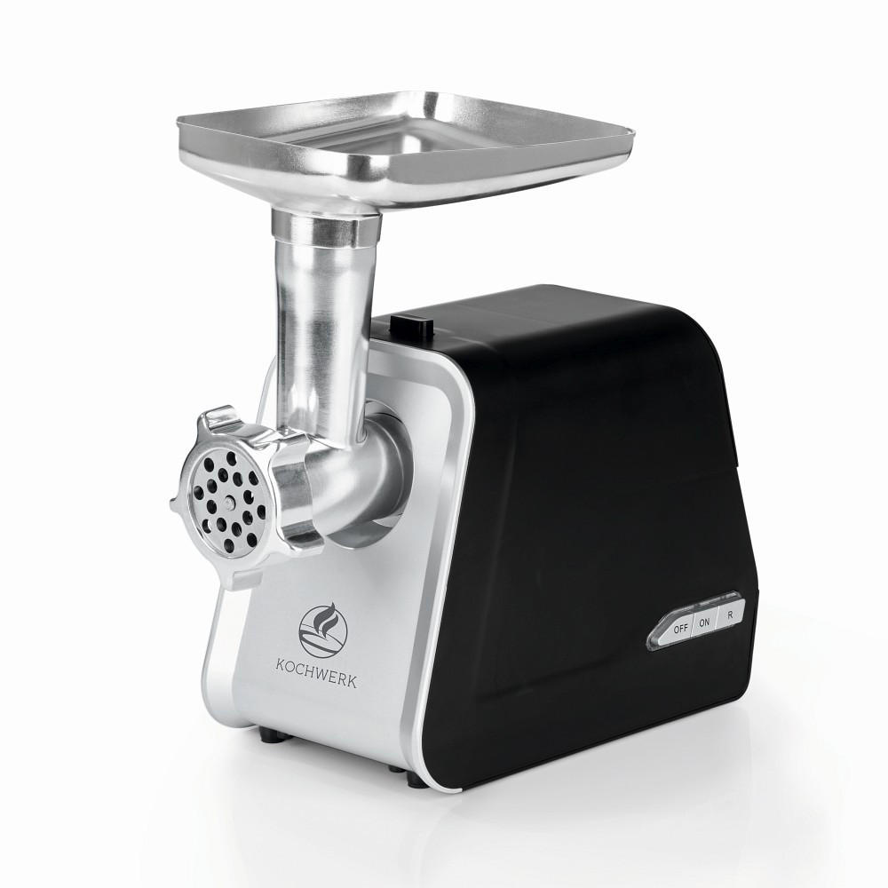 FLEISCHWOLF   - Silberfarben/Schwarz, Basics, Kunststoff/Metall (32/17,1/34,2cm) - KOCHWERK