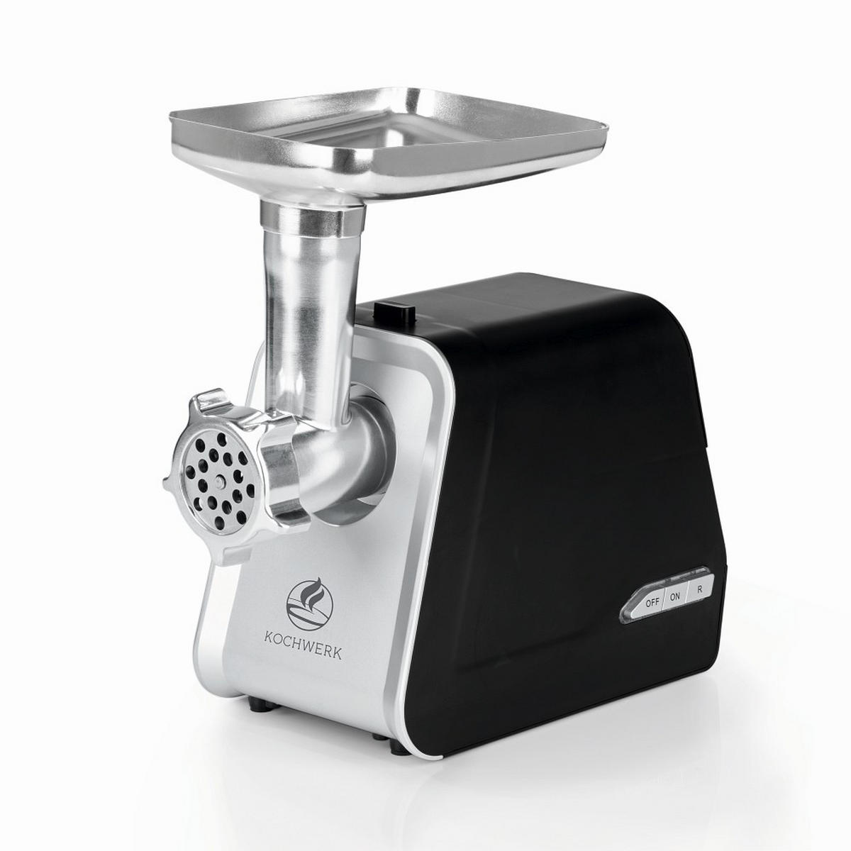 FLEISCHWOLF   - Silberfarben/Schwarz, Basics, Kunststoff/Metall (32/17,1/34,2cm) - KOCHWERK