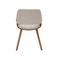 STOLICA S NASLONOM ZA RUKE  bež, boje oraha  drvo, tekstil      - boje oraha/bež, Moderno, drvo/tekstil (51/79,5/57cm) - home24