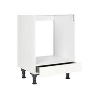 HERDUMBAUSCHRANK Cascada 60/87/56 cm Weiß  - Weiß, MODERN, Holzwerkstoff (60/87/56cm) - Nobilia