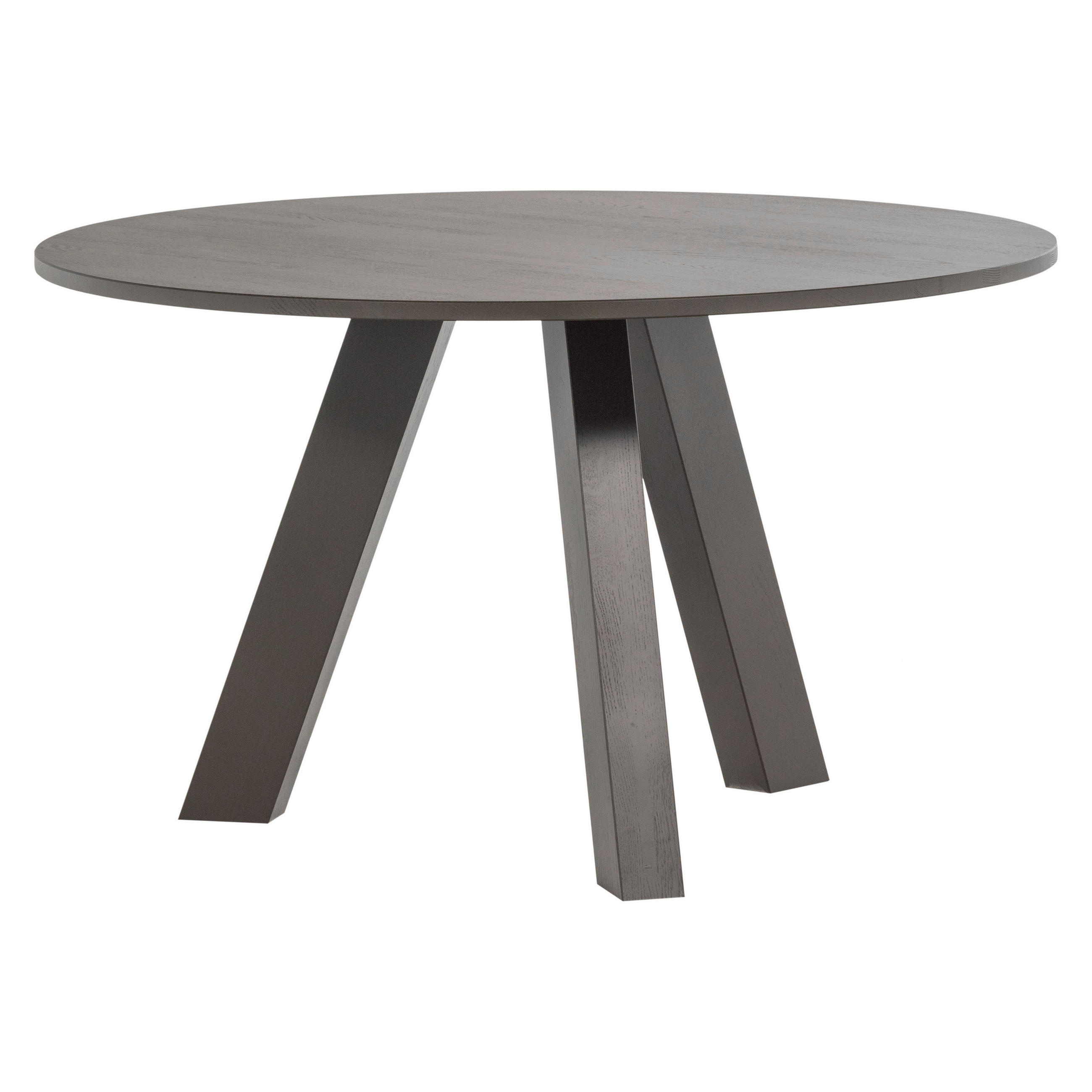 ESSTISCH 129/129/75 cm Echtholz  Holz rund Braun  - Braun, MODERN, Holz (129/129/75cm) - Livetastic
