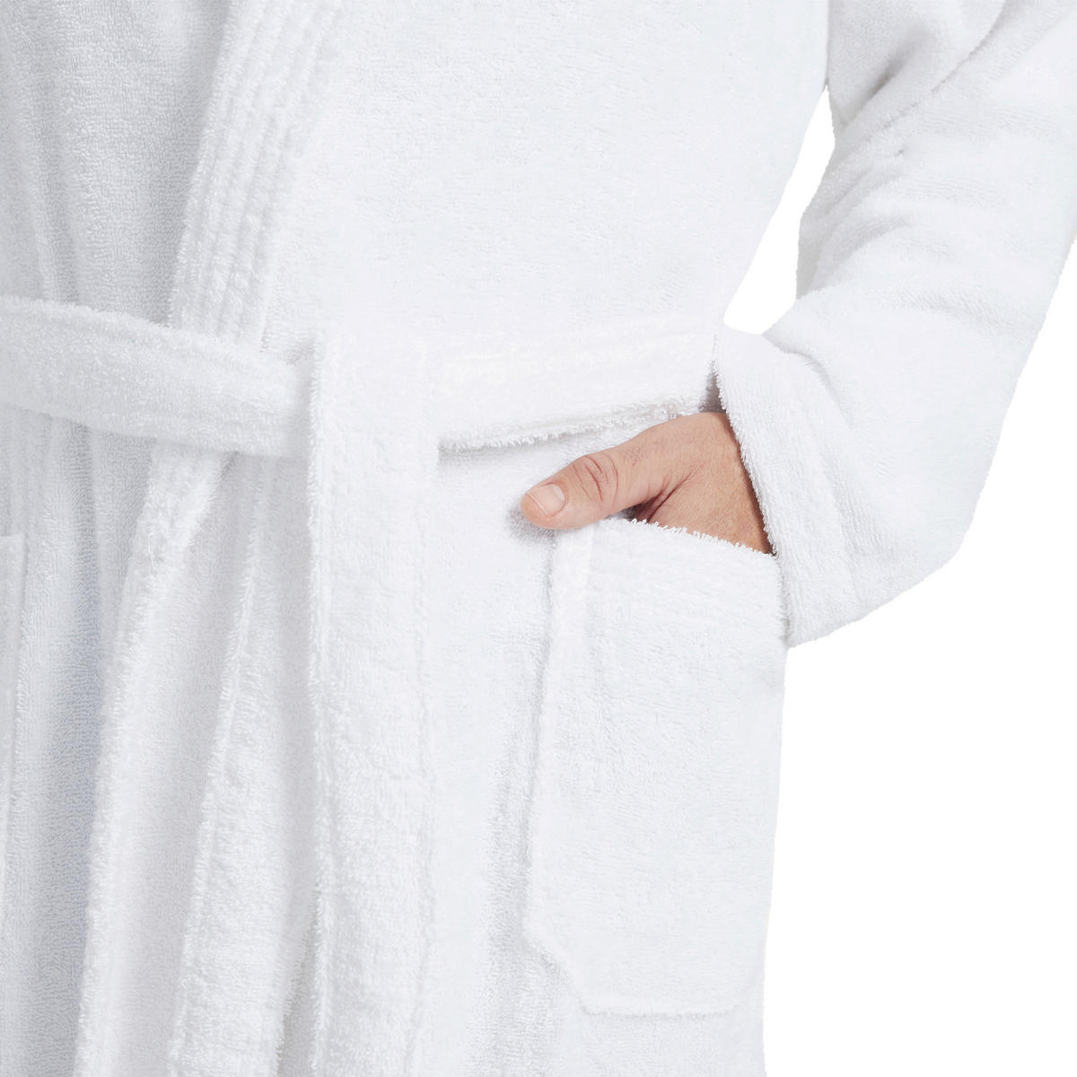 BADEMANTEL XL Unisex  - Weiß, Basics, Textil (XLnull) - Moeve