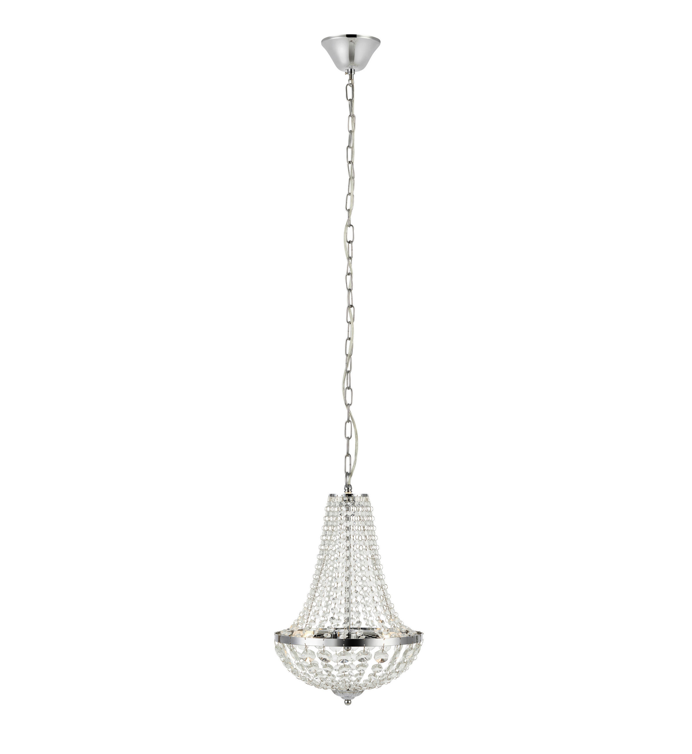 KRONLEUCHTER 30/40 cm - Klar/Goldfarben, Basics, Glas/Metall (30/40cm) - Markslöjd