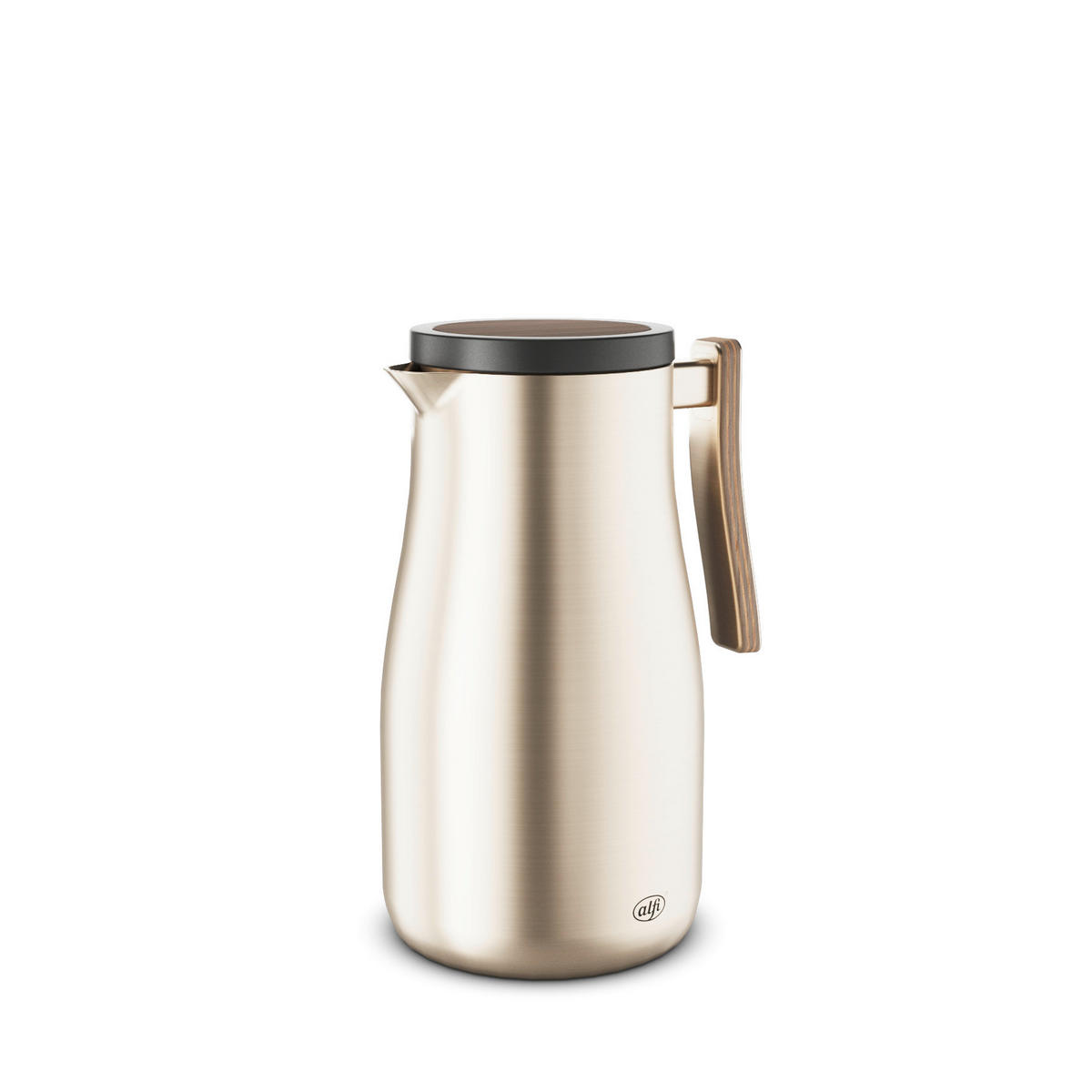 ISOLIERKANNE STUDIO ALLURE 1 L  - Champagner, Design, Holz/Metall (1l) - Alfi