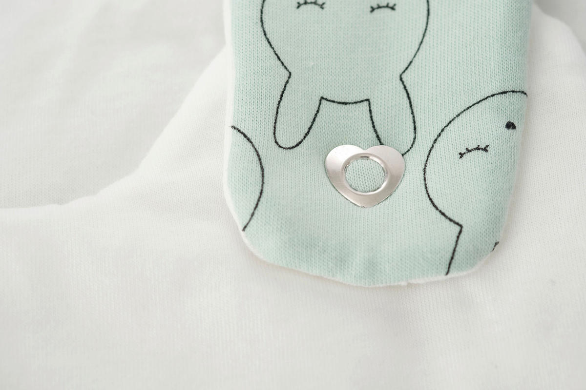 BABYSCHLAFSACKSET LIEBMICH    56/62   - Weiß/Grün, Basics, Textil (56/62null) - Träumeland