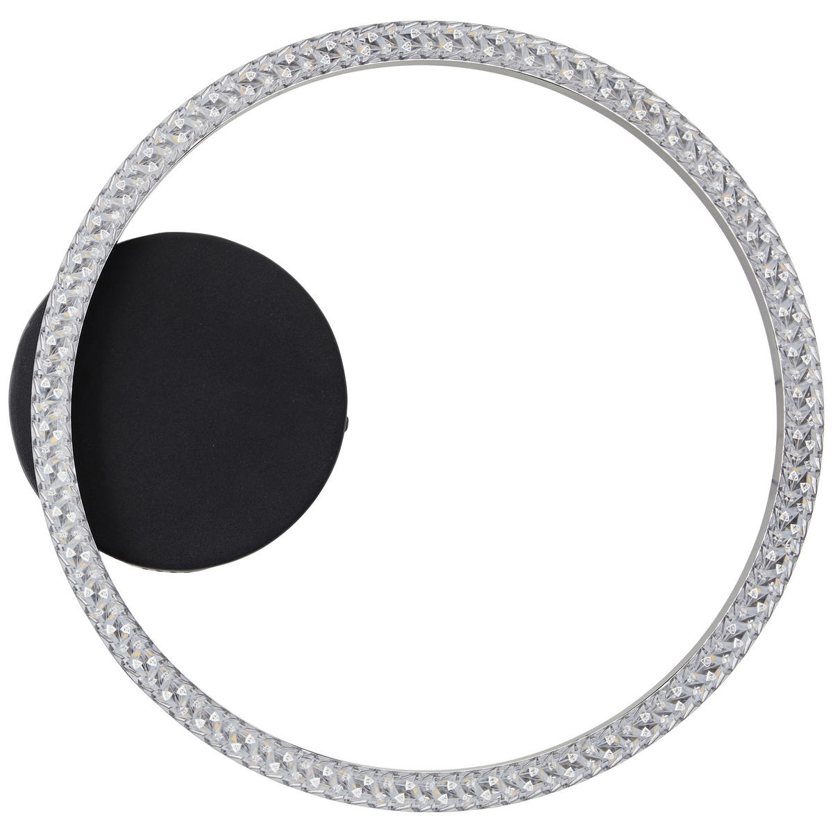 LED-DECKENLEUCHTE    31/30/5 cm  - Schwarz, Design, Kunststoff/Metall (31/30/5cm) - Brilliant