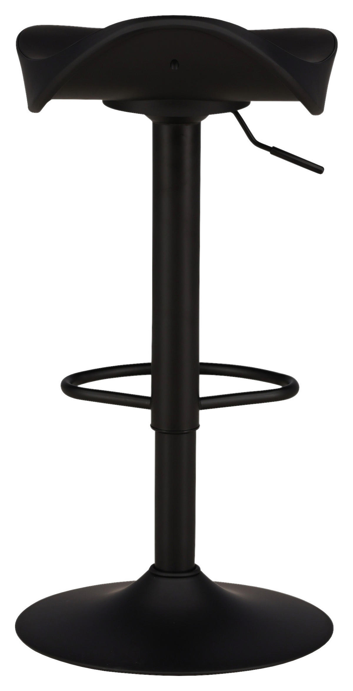 BARHOCKER-SET in Schwarz  - Schwarz, Design, Kunststoff/Metall (40/69/38cm) - Livetastic