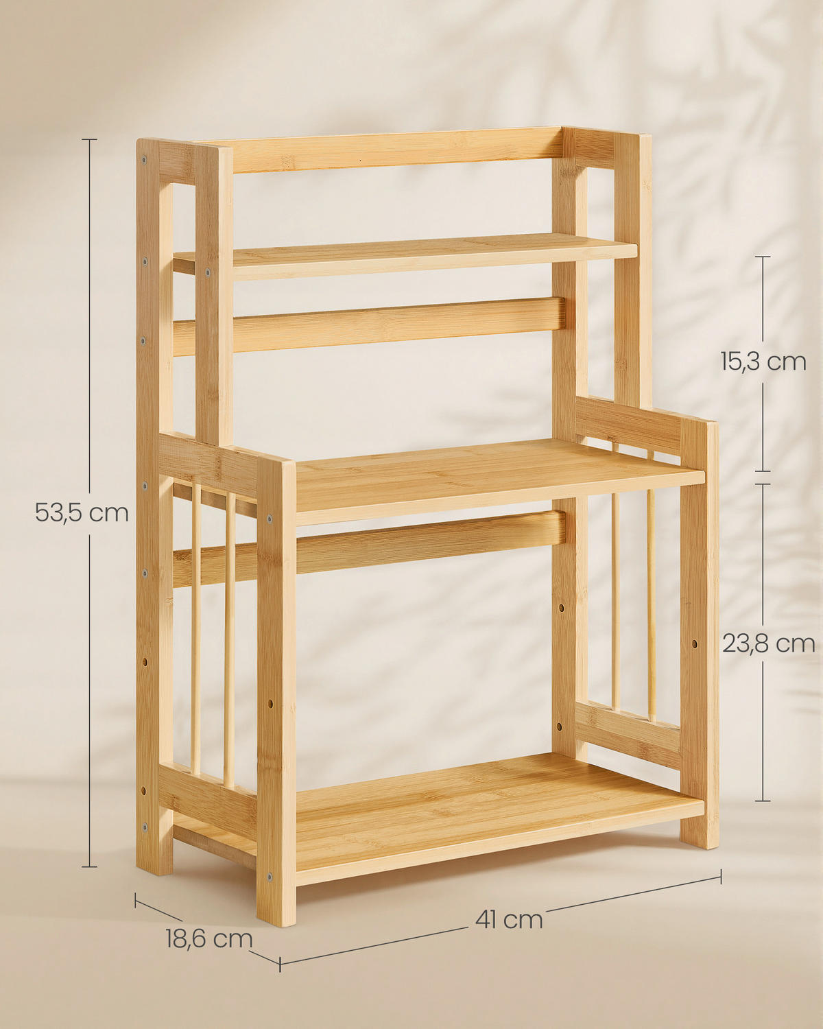 KÜCHENREGAL  - Beige/Naturfarben, Basics, Holz (41/53,5/18,6cm)