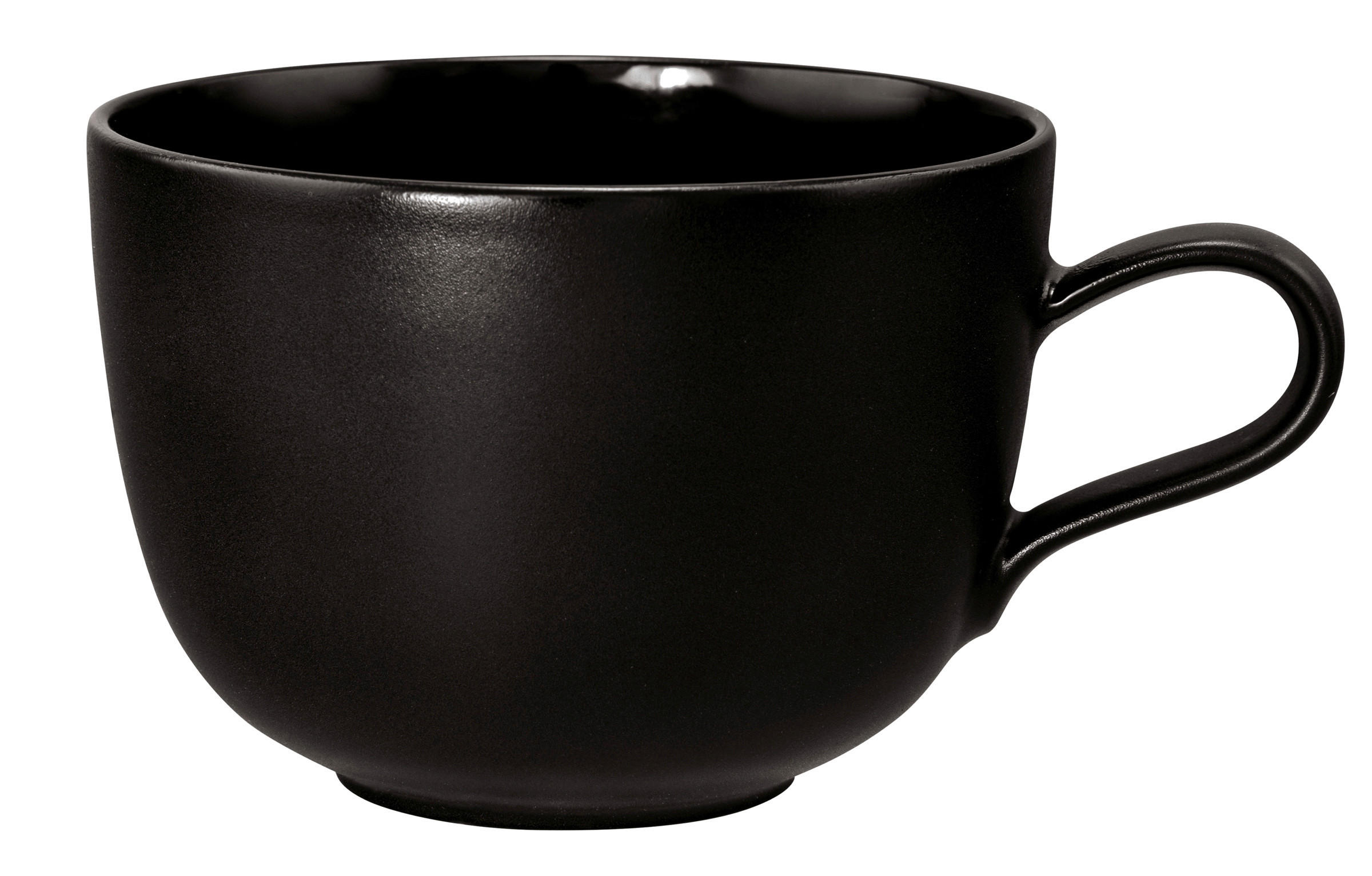 FRÜHSTÜCKSTASSE Liberty velvet black  - Schwarz, Basics, Keramik (380ml) - Seltmann Weiden