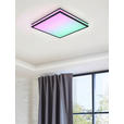 LED-DECKENLEUCHTE 45/45/7,5 cm   - Schwarz/Weiß, LIFESTYLE, Kunststoff/Metall (45/45/7,5cm) - Novel