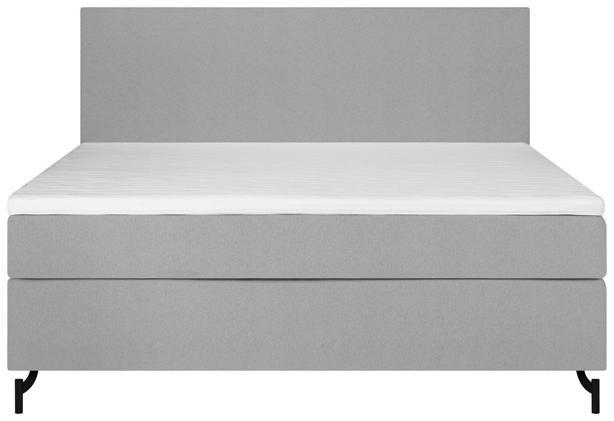 BOXSPRINGBETT 160/200 cm  in Grau  - Schwarz/Grau, Modern, Textil (160/200cm) - MID.YOU