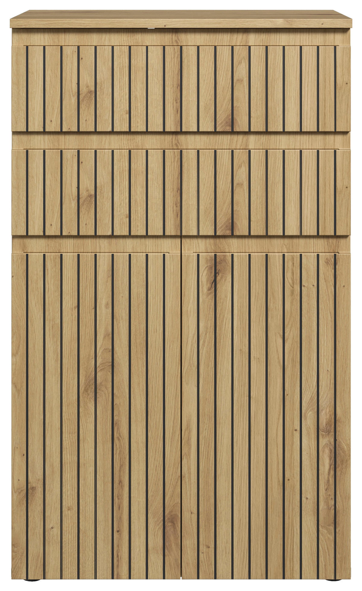 MIDISCHRANK 60/100/31 cm  - Schwarz/Eiche Artisan, MODERN, Holzwerkstoff/Kunststoff (60/100/31cm) - MID.YOU