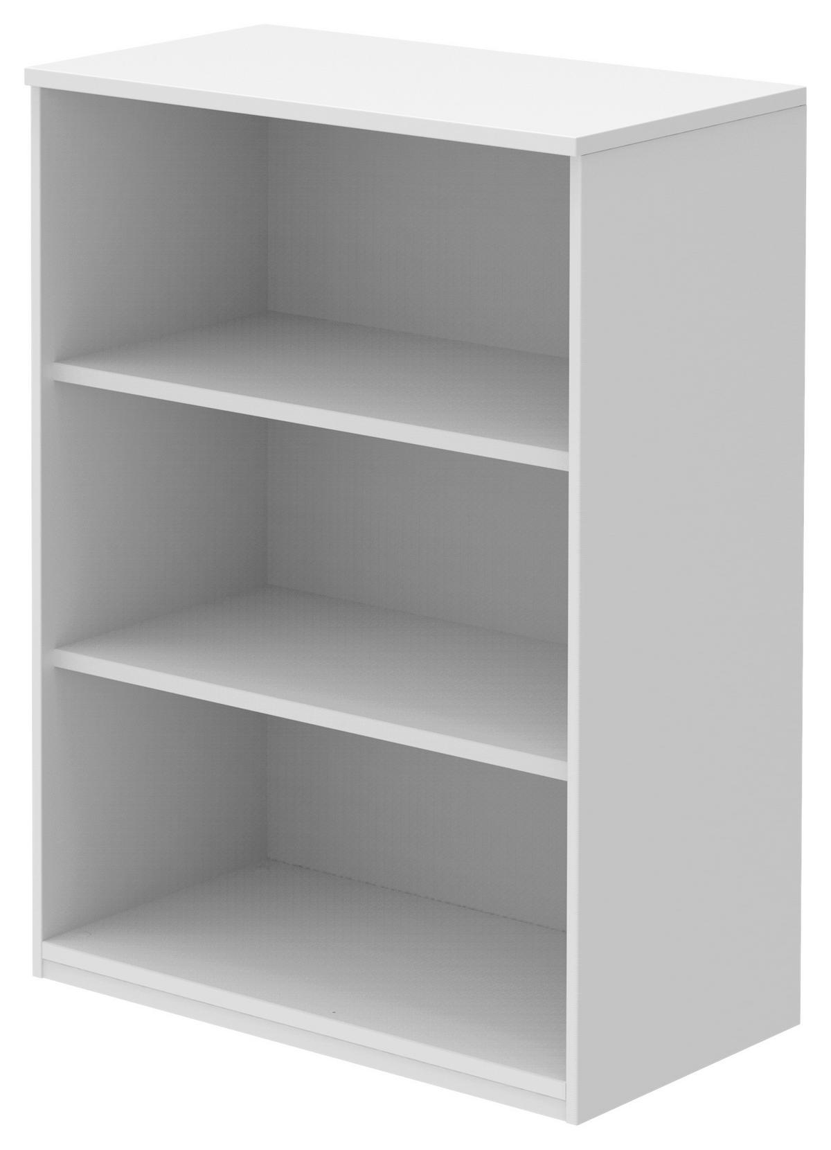 AKTENREGAL Weiß  - Weiß, KONVENTIONELL, Holzwerkstoff (80/111,7/43cm) - Moderano