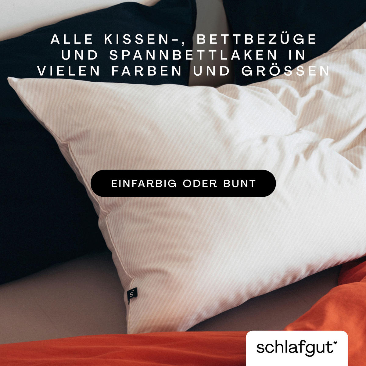 KISSENHÜLLE Woven Satin Fade 40/40 cm  - Taupe/Weiß, Basics, Textil (40/40cm) - Schlafgut