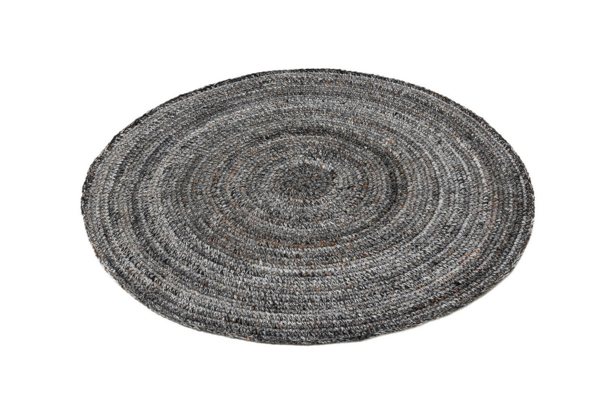 PREPROGA ZA ZUNANJO UPORABO      100/100 cm    tkano  temno siva  - temno siva, Basics, tekstil (100/100cm)