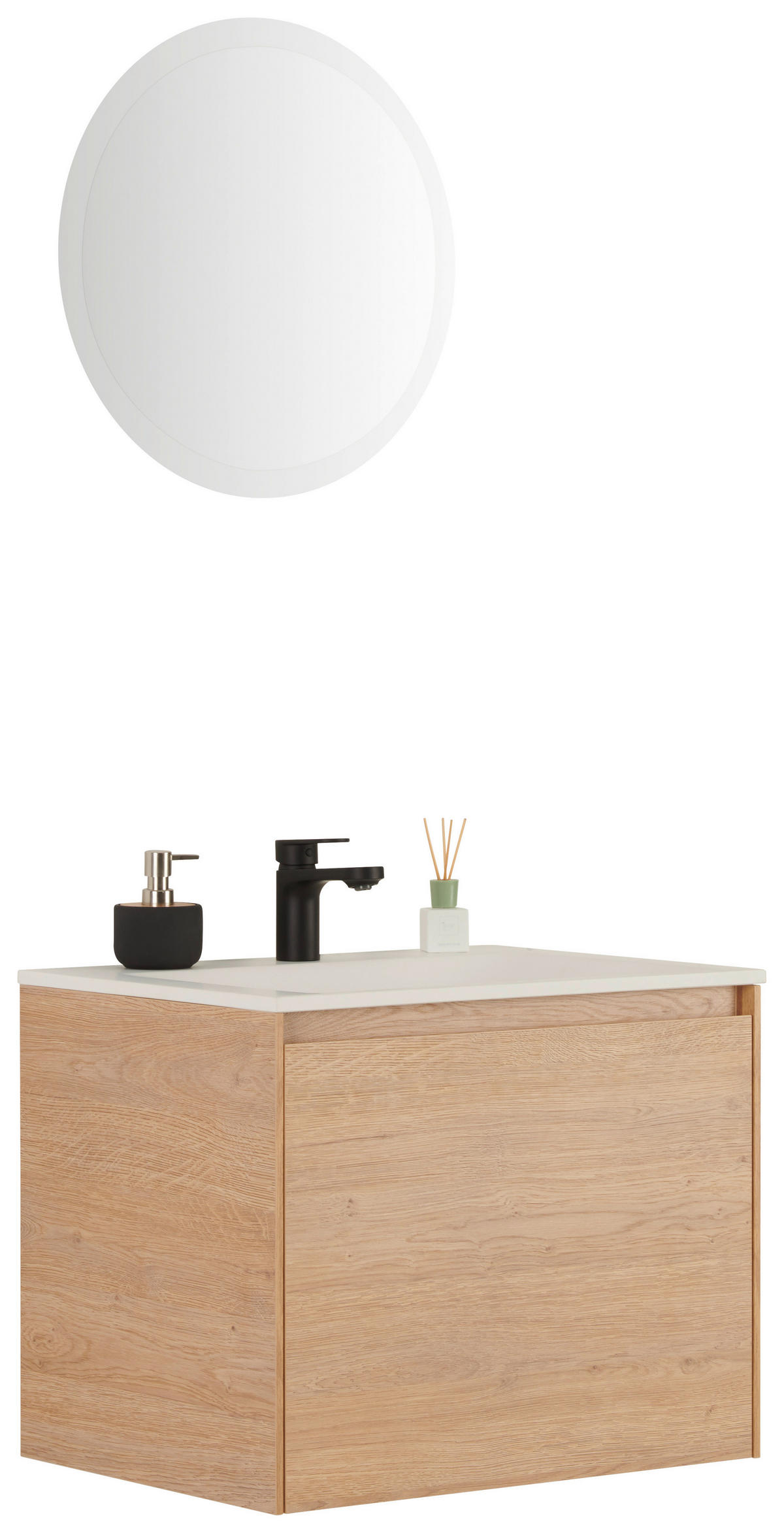 BADEZIMMER  in 60 cm  - Hellbraun/Naturfarben, KONVENTIONELL, Holzwerkstoff (60cm) - Belluti