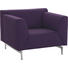 SESSEL in Textil Violett - Edelstahlfarben/Violett, Design, Textil/Metall (93/73/89cm) - Rolf Benz SESSEL in Textil Violett - Edelstahlfarben/Violett, Design, Textil/Metall (93/73/89cm) - Rolf Benz