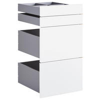 SADA ZÁSUVEK, bílá, 45,3/83/46,8 cm - bílá, Konvenční, kompozitní dřevo (45,3/83/46,8cm) - Hom`in