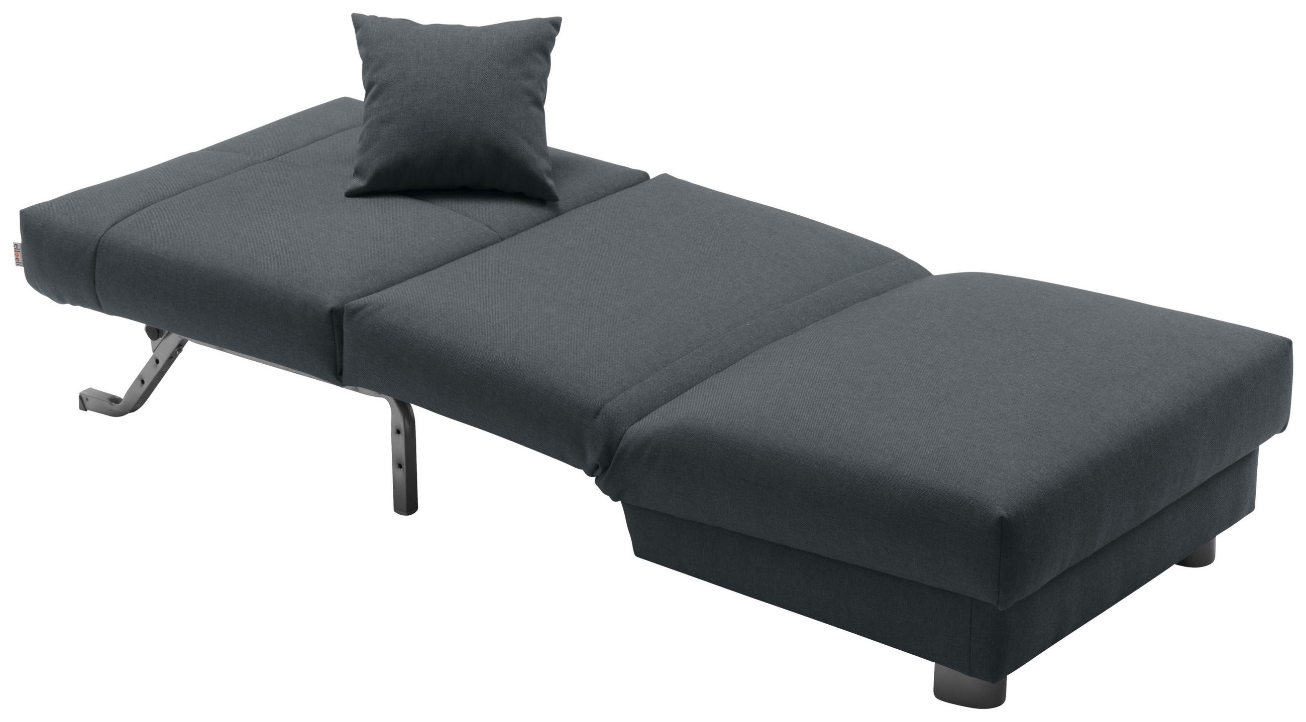 SCHLAFSESSEL Flachgewebe Blau    - Blau/Schwarz, Design, Textil/Metall (85/85/100cm) - Carryhome