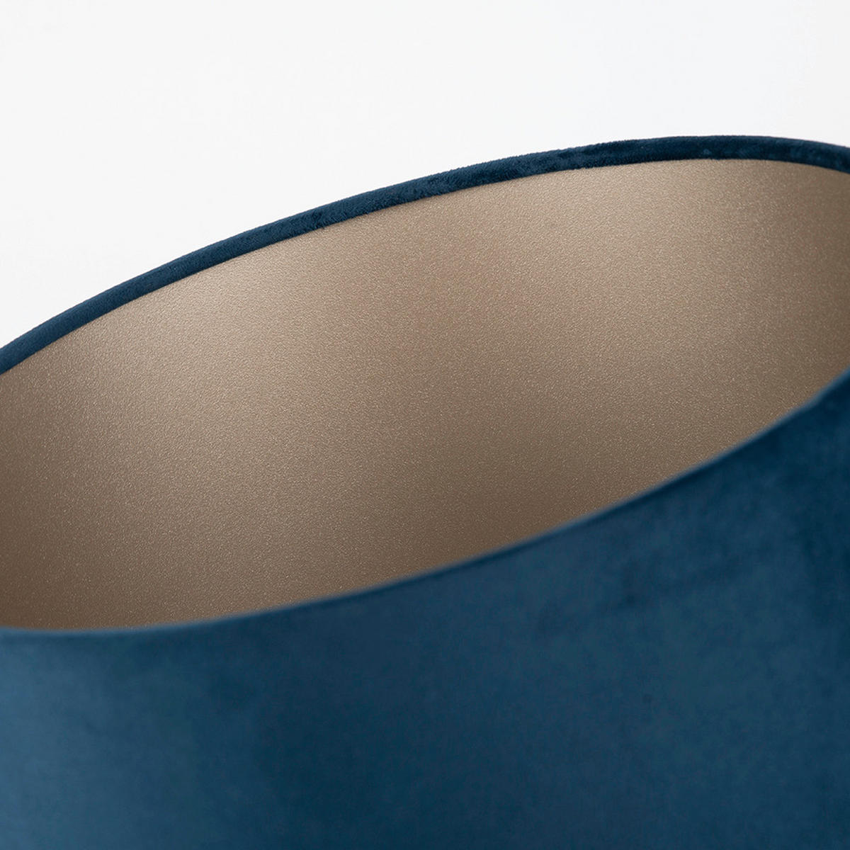 LEUCHTENSCHIRM 30/24 cm   - Dunkelblau, Basics, Textil/Metall (30/24cm)