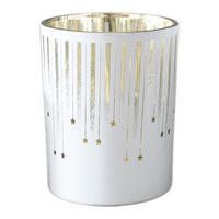 TEELICHTGLAS - Weiss, Lifestyle, Glas (10/12,5cm) - X-Mas