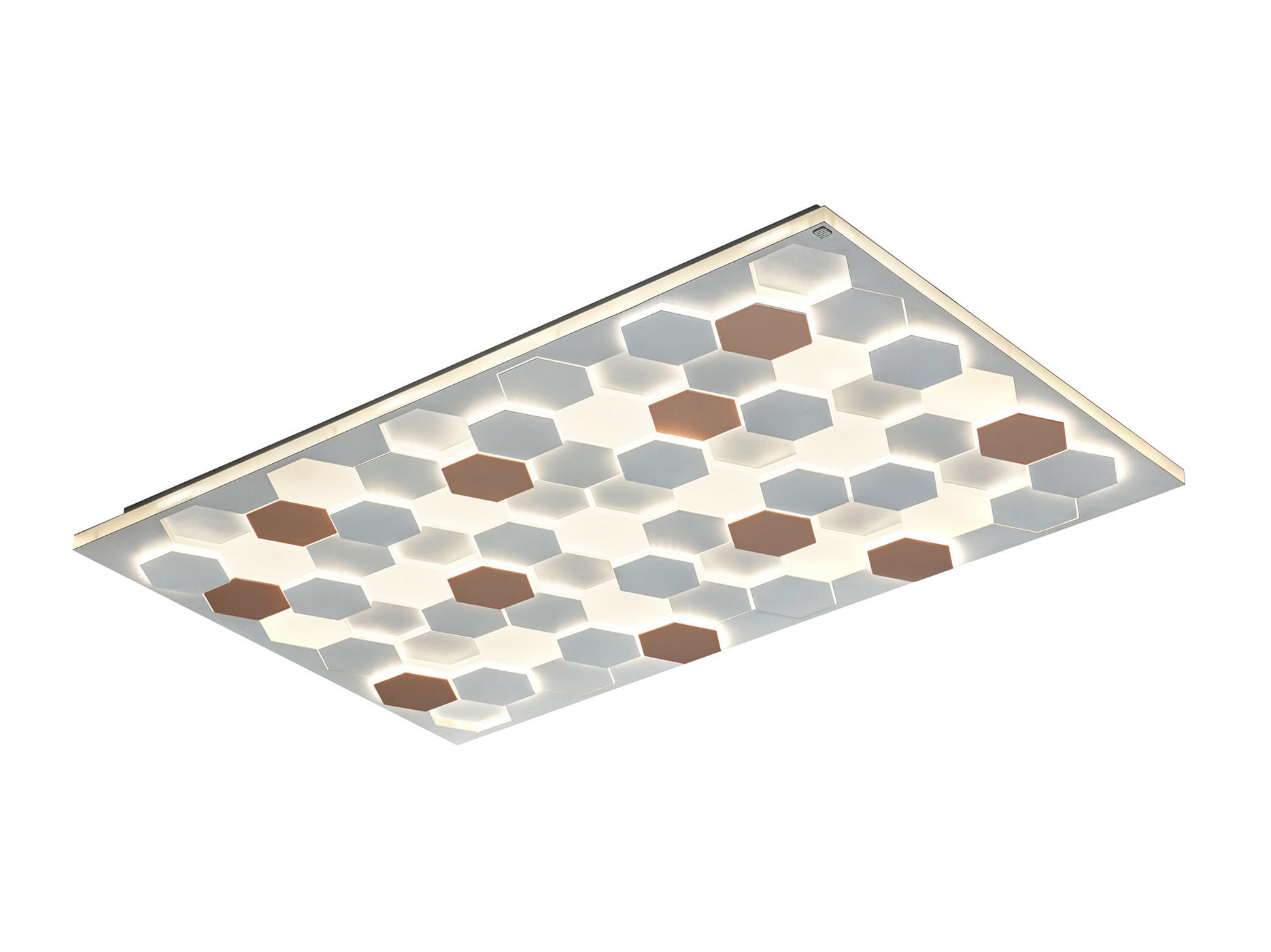 LED-DECKENLEUCHTE - Weiß, Design, Metall (70/115/7,5cm) - Cinque