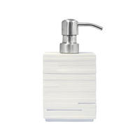 DÁVKOVAČ MYDLA biela - biela, Basics, kov/plast (8/16/8cm) - Sadena
