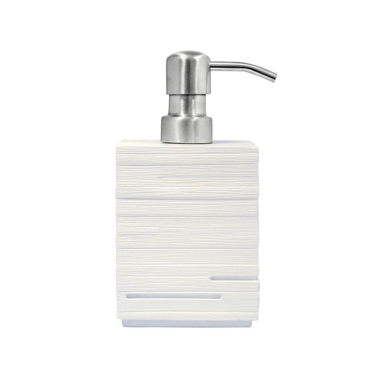 DÁVKOVAČ MYDLA biela - biela, Basics, kov/plast (8/16/8cm) - Sadena